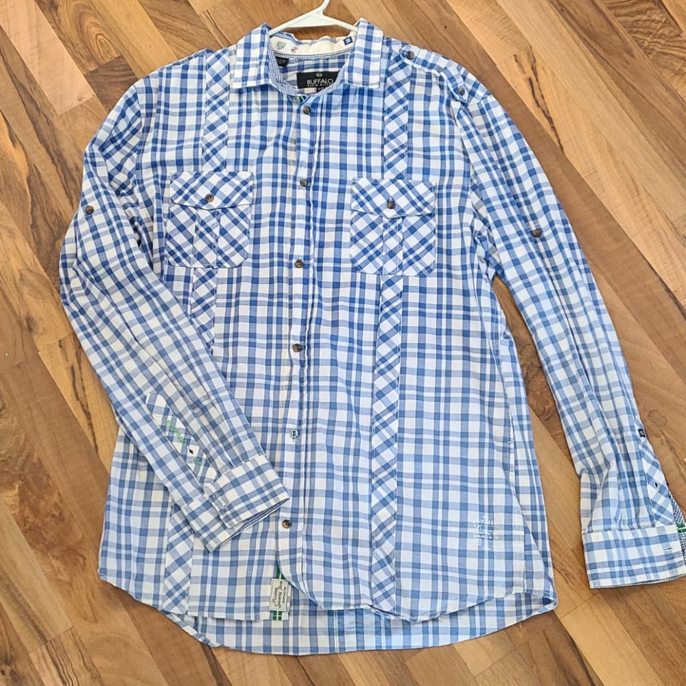 Mens Buffalo plaid bottom up size XL